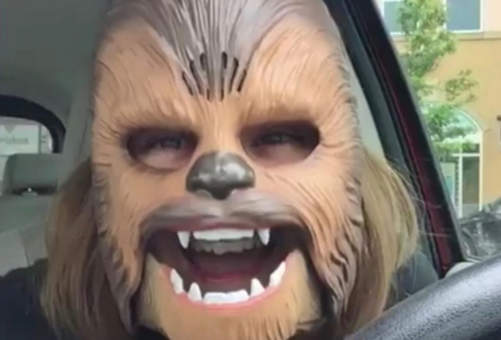 maschera chewbacca