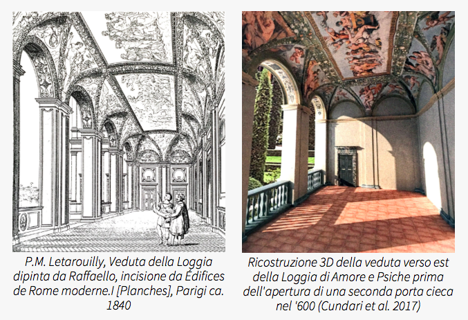 Loggia di Amore e Psiche digitale