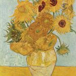 Vaso con dodici girasoli Monaco