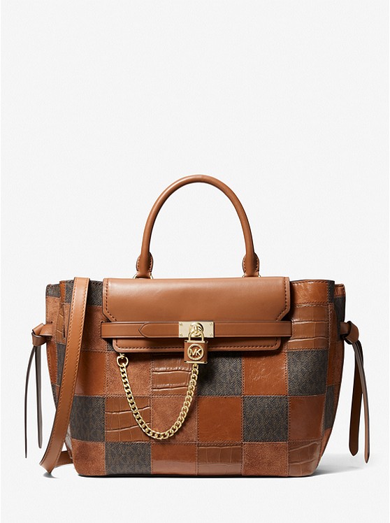 Borsa a mano Hamilton Legacy grande in pelle con logo