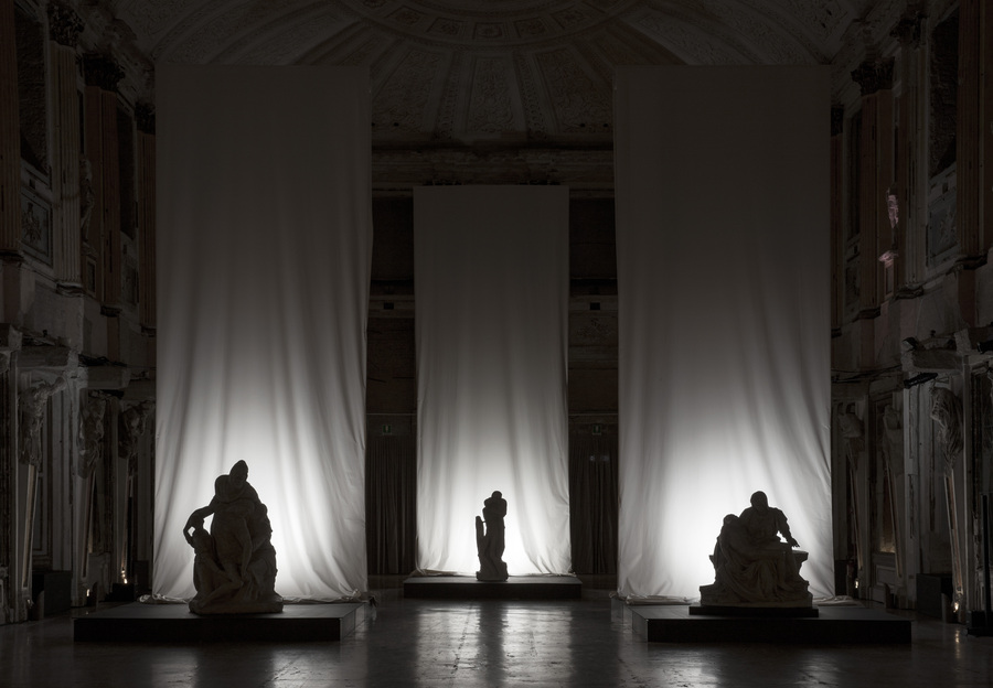 tre pietà di michelangelo mostra milano