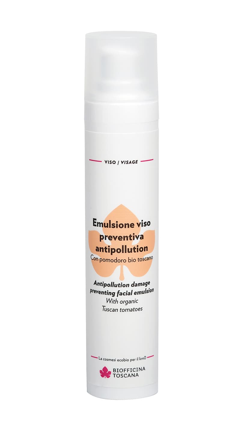 Emulsione viso preventiva antipollution