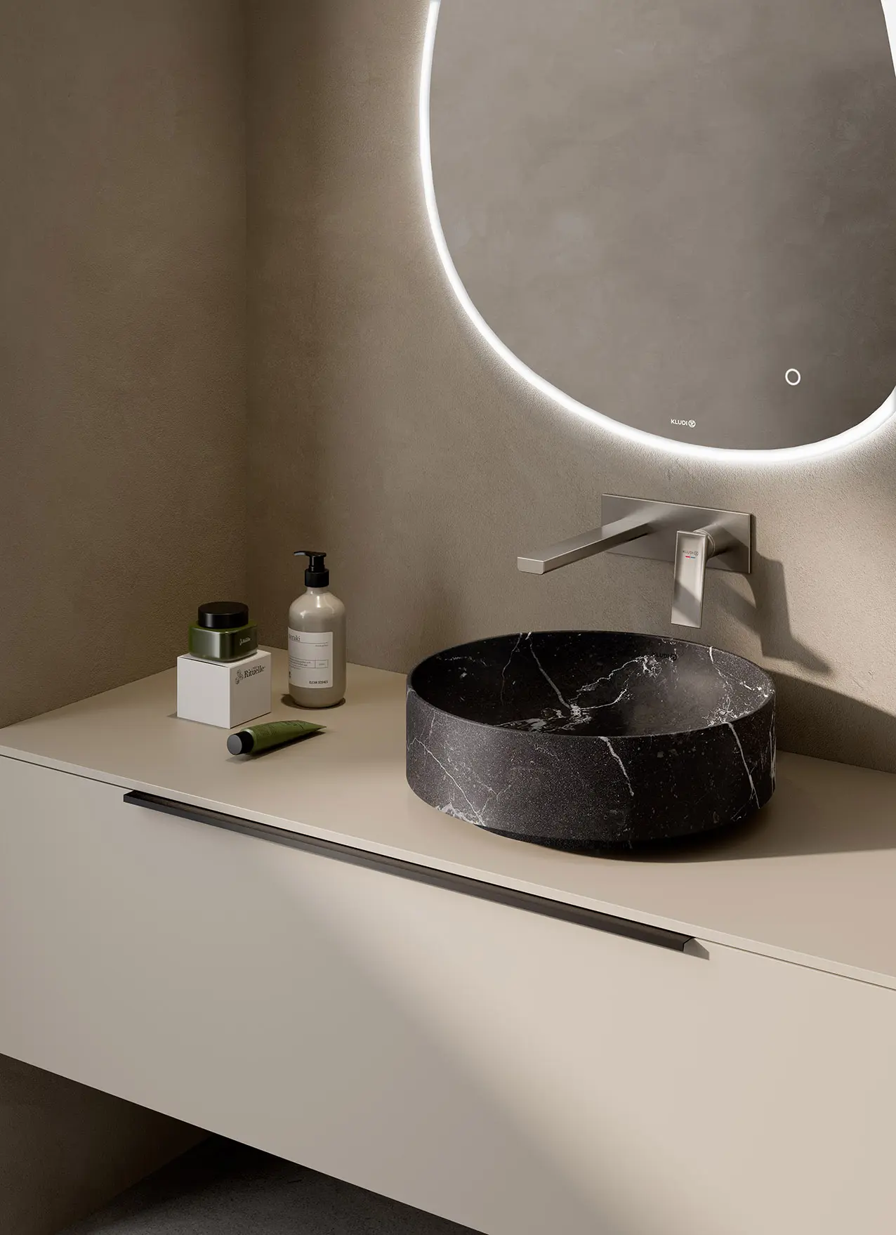 KLUDI-Resa Nero Marquina Matt
