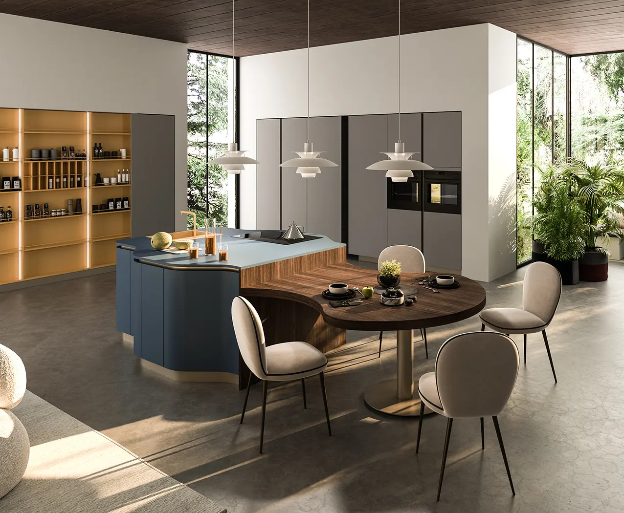 Il triangolo di lavoro per ARAN Cucine