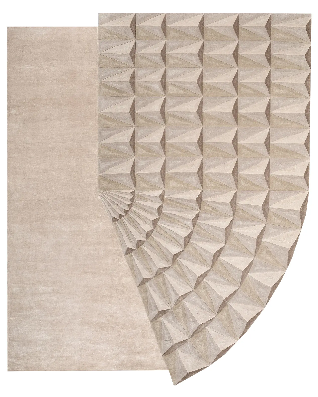 Illulian presenta il tappeto Pliage, design Bruno Tarsia